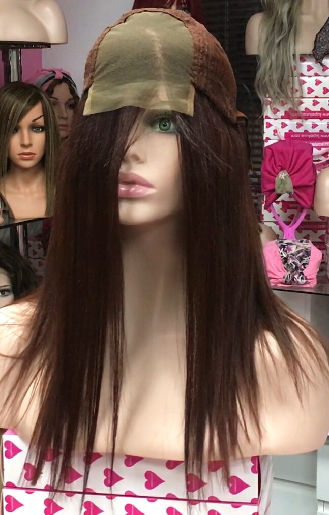 Peluca natural ALEXIS 4.5 TOP TUL LARGO 35-40 cm