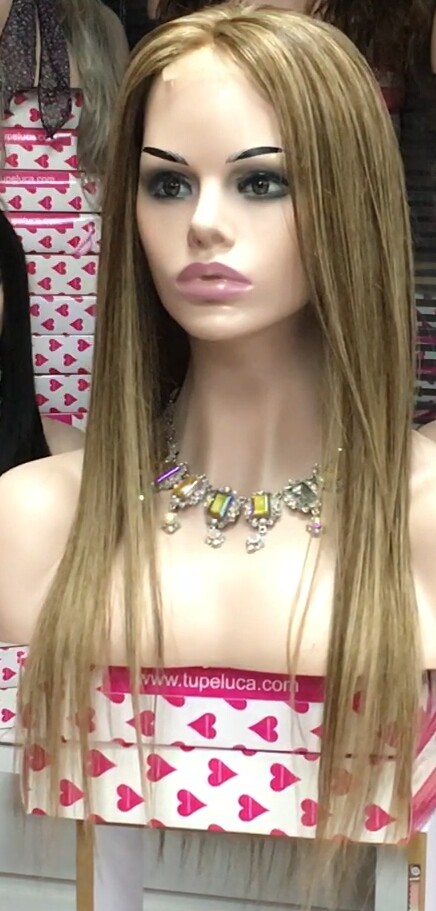 Peluca Natural ANA BELEN color 4H18 TOP DE TUL 25/30cm