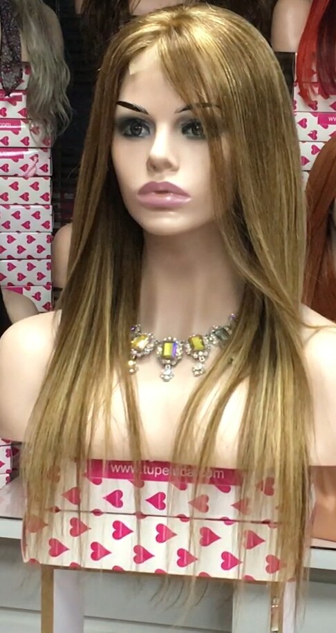 Peluca Natural ANA BELEN color 5H27 TOP DE TUL 25/30cm