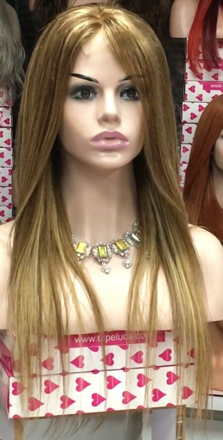 Peluca Natural ANA BELEN color 5H27 TOP DE TUL 25/30cm