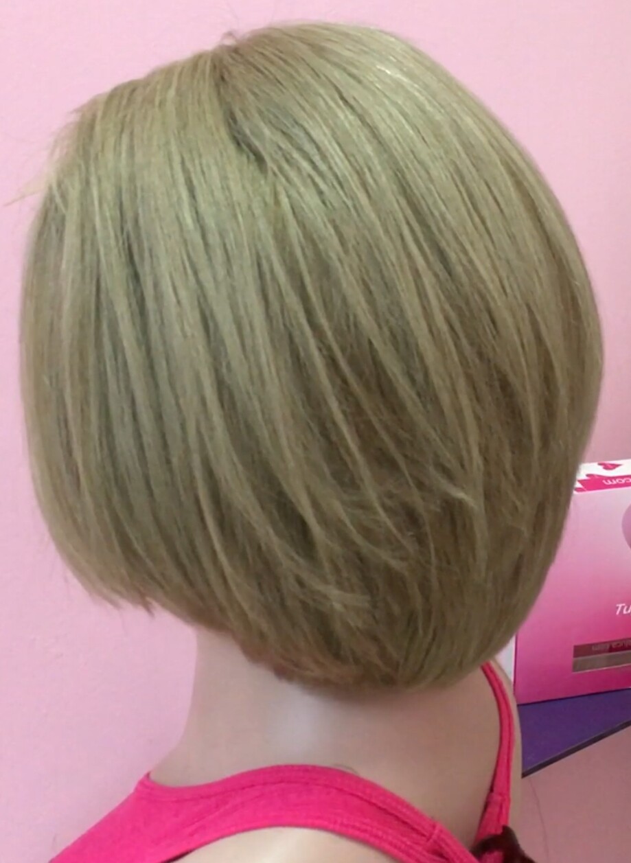 Peluca natural  ASUN color 18 TOP de TUL ENTERO
