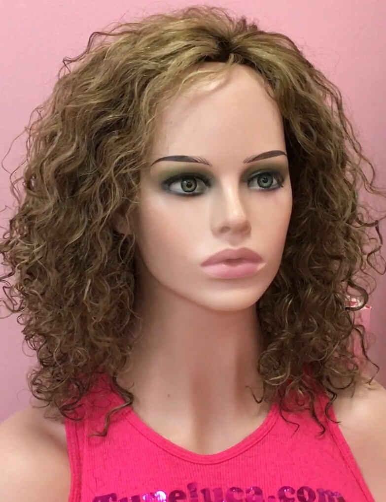 Peluca rizada PELO natural NIRVANA color 8H613 RAYA TUL
