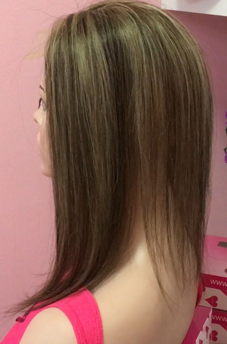 Protesis frontal DIADEMA TUL 12" LISO color 2H18
