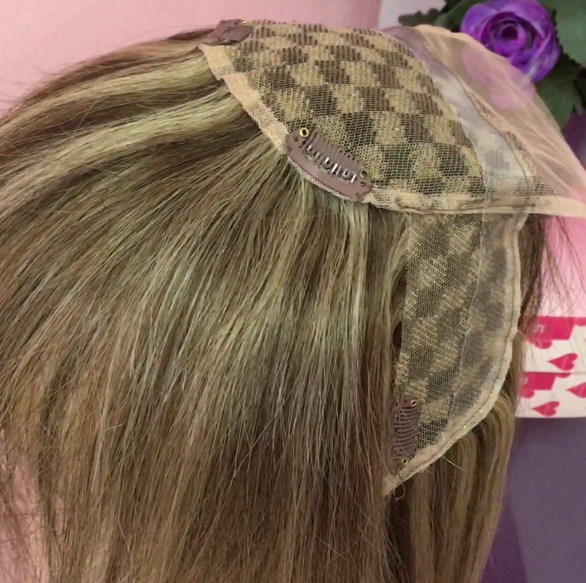 Protesis frontal DIADEMA TUL 12" LISO color 2H18