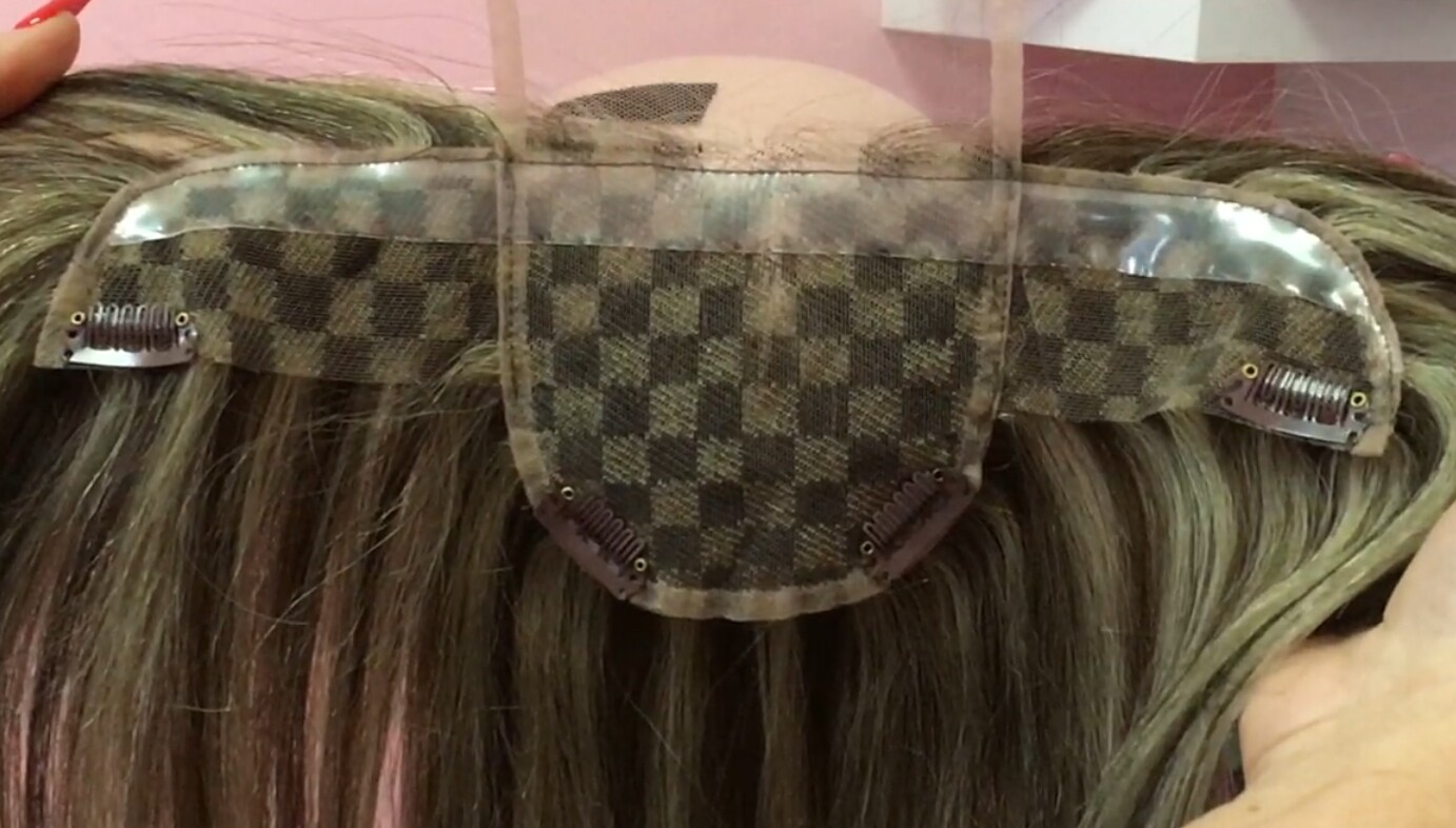 Protesis frontal DIADEMA TUL 12" LISO color 2H18
