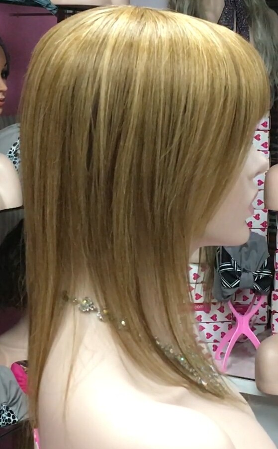 Voluminador cabello natural BELINDA FLECO CORTO color 10H27 confecc. a maquina