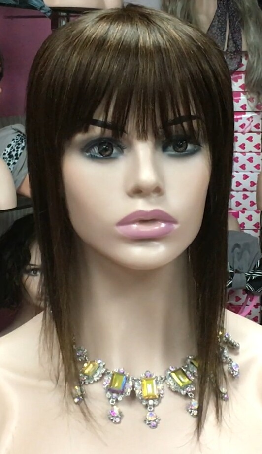 Voluminador cabello natural BELINDA FLECO CORTO color 2/5 confecc. a maquina