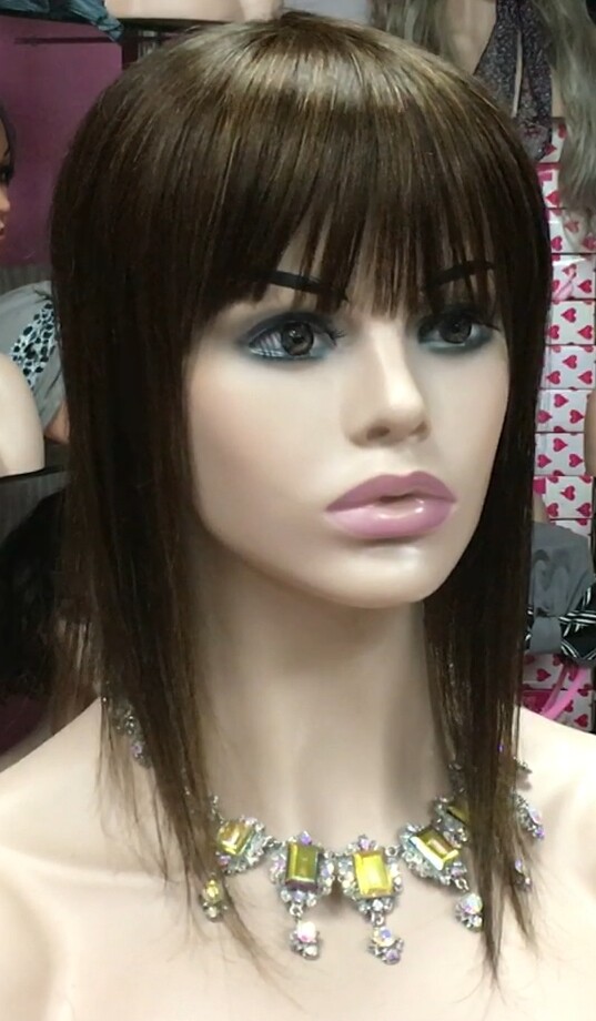 Voluminador cabello natural BELINDA FLECO CORTO color 2/5 confecc. a maquina
