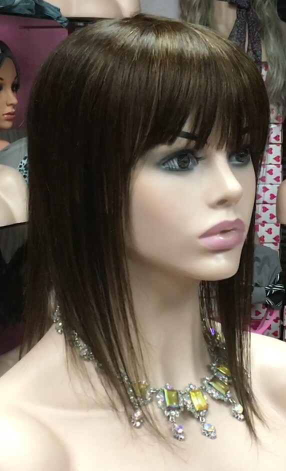 Voluminador cabello natural BELINDA FLECO CORTO color 2/5 confecc. a maquina