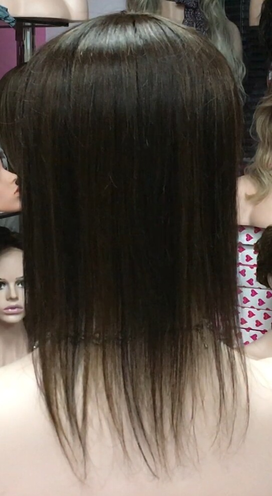 Voluminador cabello natural BELINDA FLECO CORTO color 2/5 confecc. a maquina