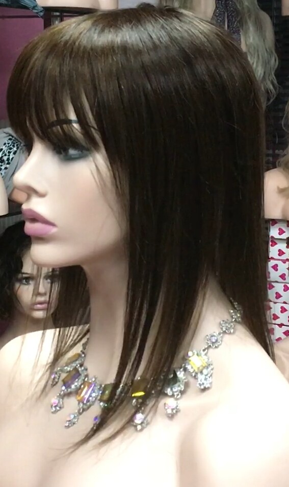 Voluminador cabello natural BELINDA FLECO CORTO color 2/5 confecc. a maquina