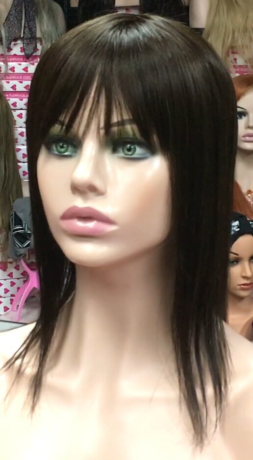 Voluminador cabello natural BELINDA FLECO CORTO color 2 confecc. a maquina