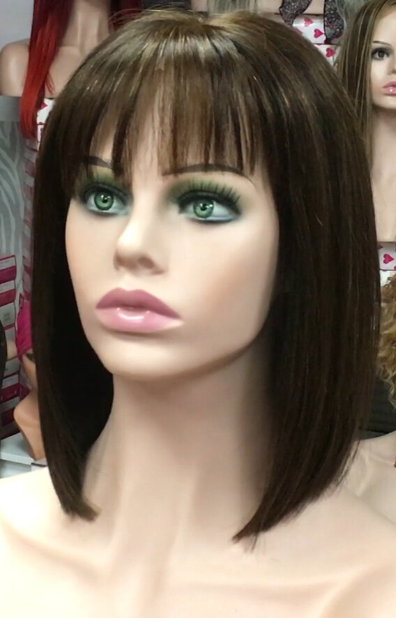 Peluca natural CLEO color 2h5 TOP TUL transparente efecto piel