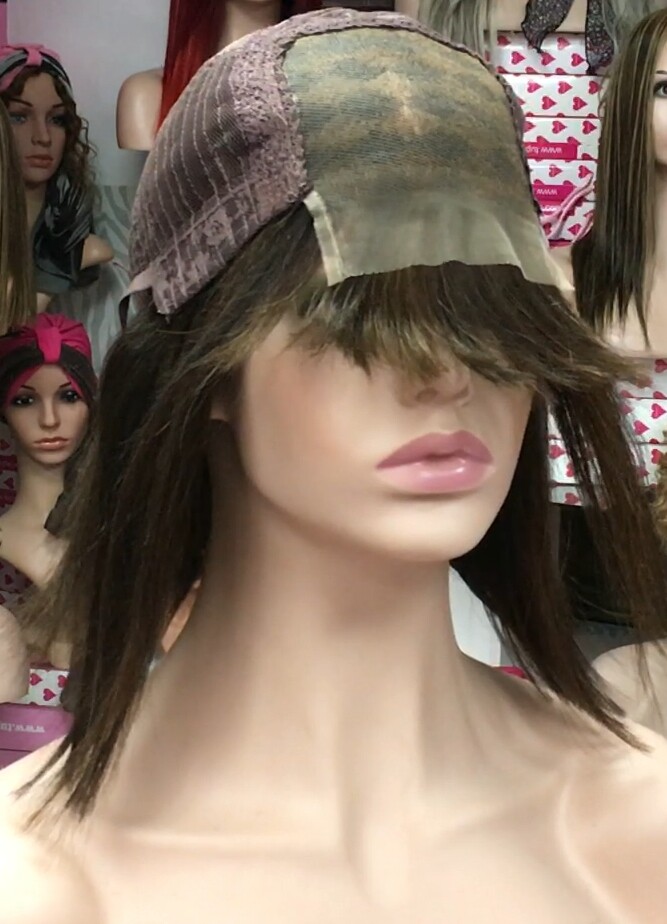 Peluca natural CLEO color 2h5 TOP TUL transparente efecto piel