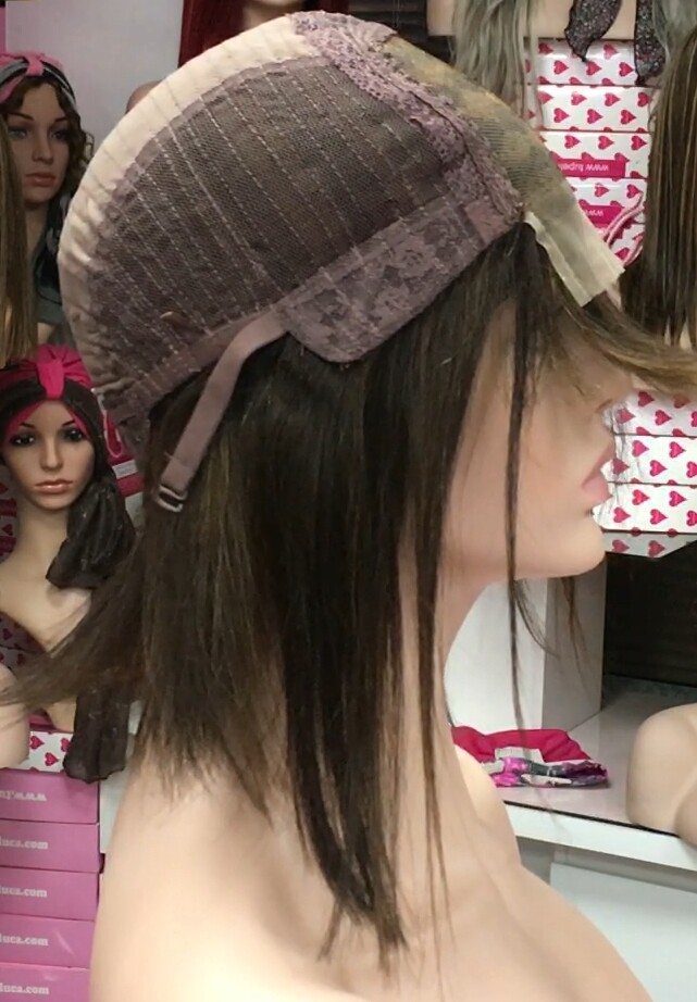 Peluca natural CLEO color 2h5 TOP TUL transparente efecto piel