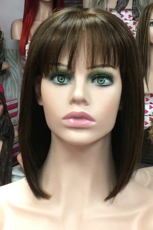 Peluca natural CLEO color 2h5 TOP TUL transparente efecto piel