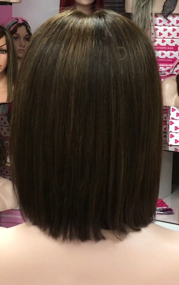 Peluca natural CLEO color 2h5 TOP TUL transparente efecto piel