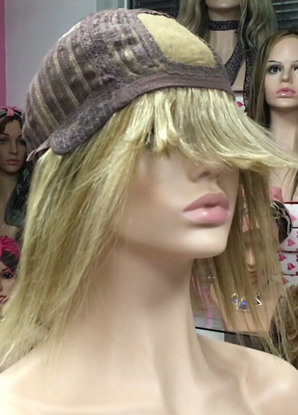 Peluca natural CLEO color 8H8h613  RAYA TUL transaprente efecto piel