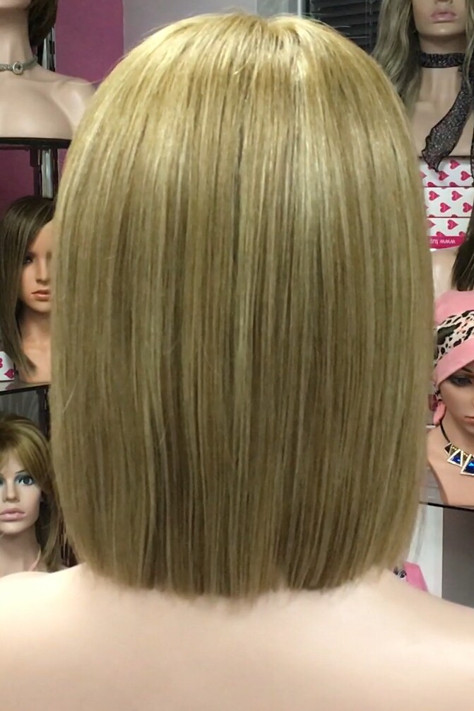 Peluca natural CLEO color 8H8h613  RAYA TUL transaprente efecto piel