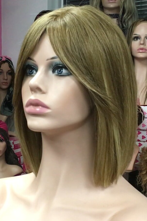 Peluca natural CLEO fleco largo color 8R8h613 RAYA TUL