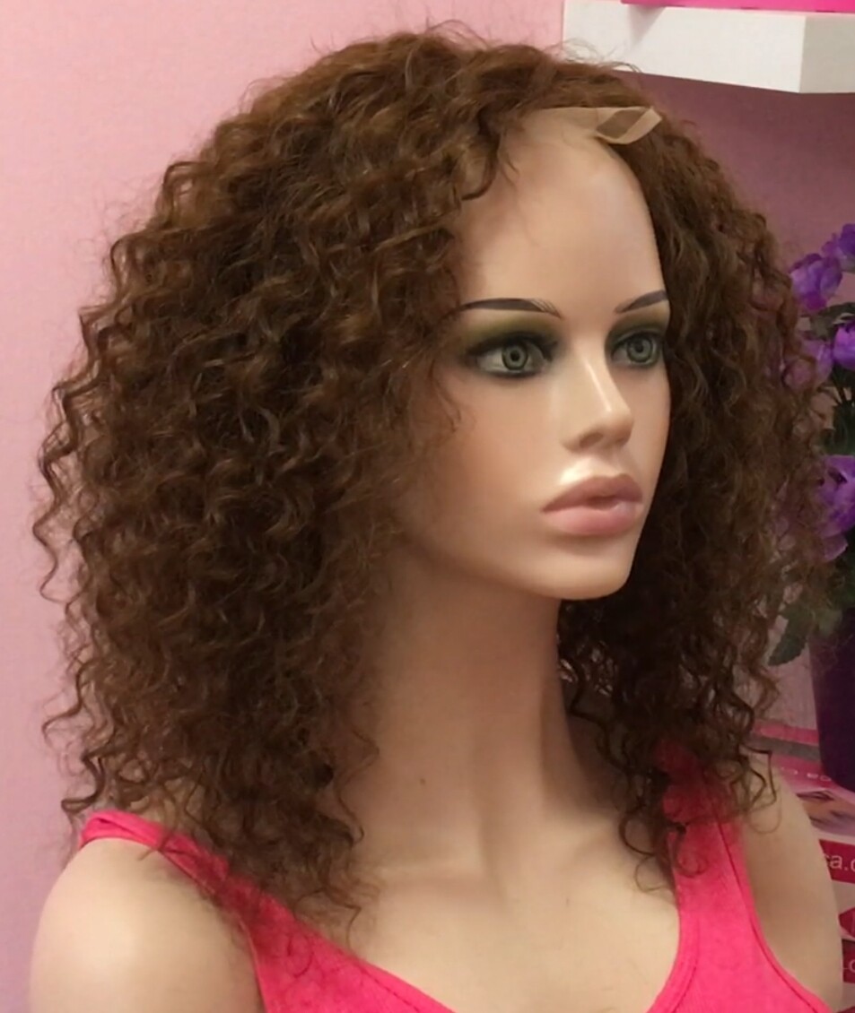 Peluca rizada PELO natural NIRVANA color 4 RAYA TUL