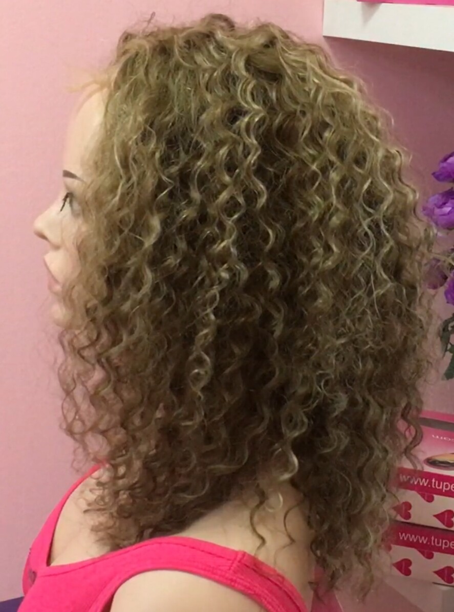 Peluca rizada PELO natural NIRVANA color 8H613 RAYA TUL CENTRO
