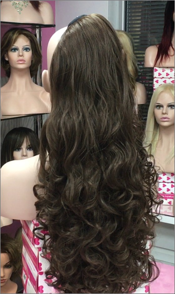 Coleta rizada EVELYN lazo color 6 Star-10 Colgeno