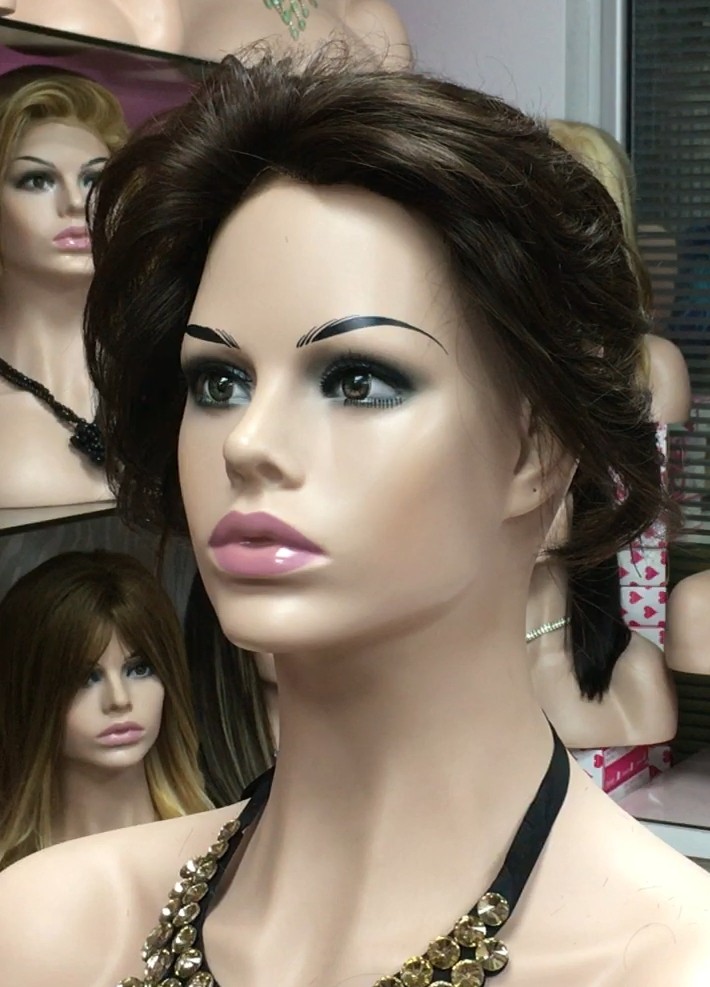 Voluminador natural MARGARITA color 4 frontal diadema medio tul
