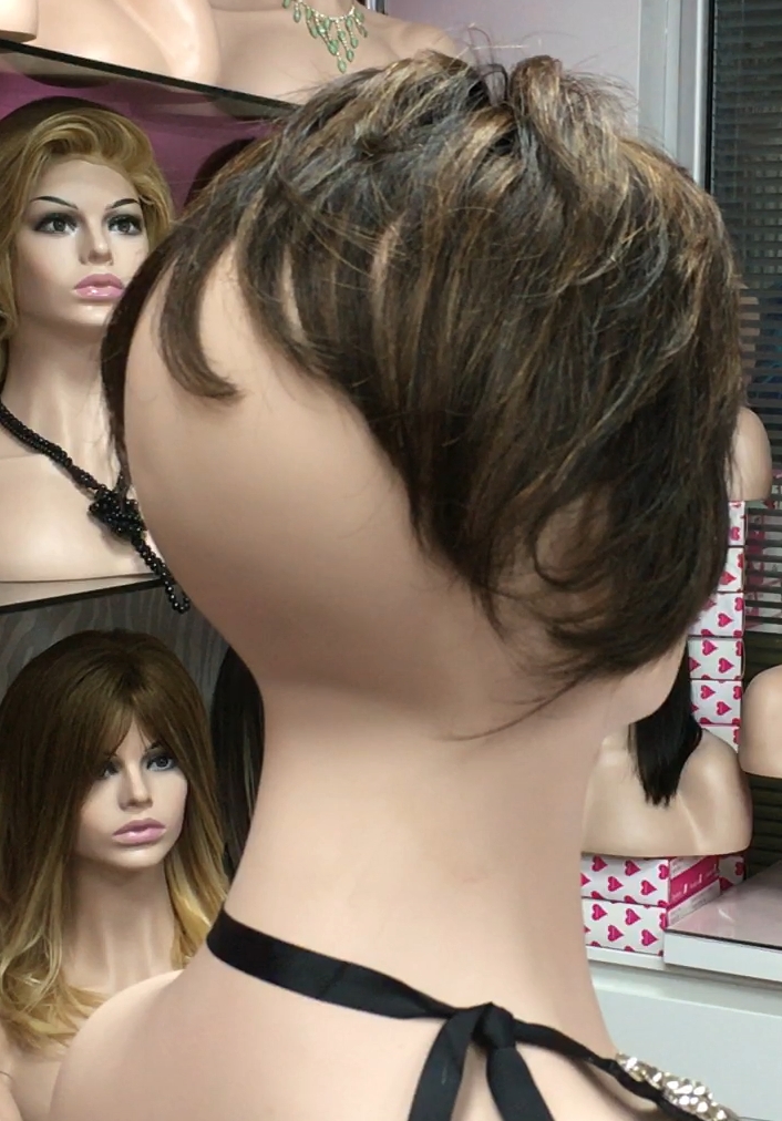 Voluminador natural MARGARITA color 2h5 frontal diadema medio tul