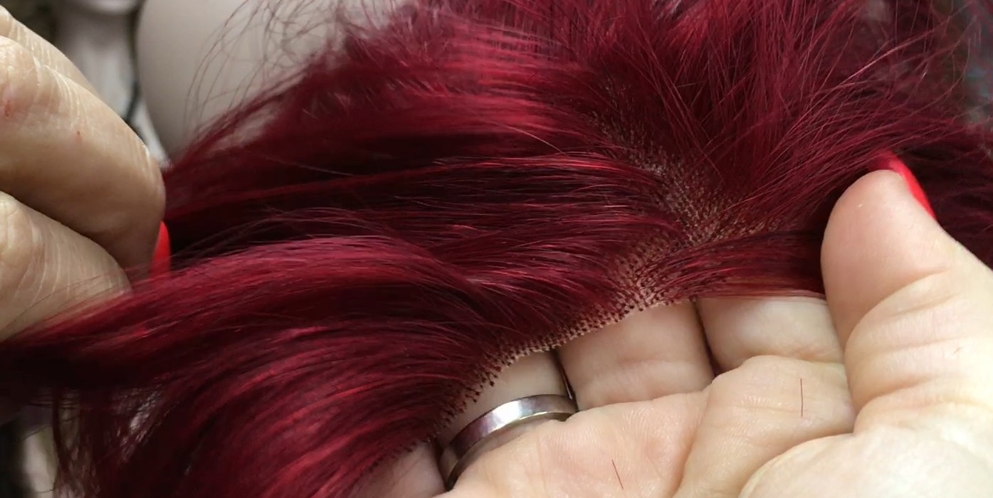 Voluminador natural MARGARITA color 118 frontal diadema medio tul