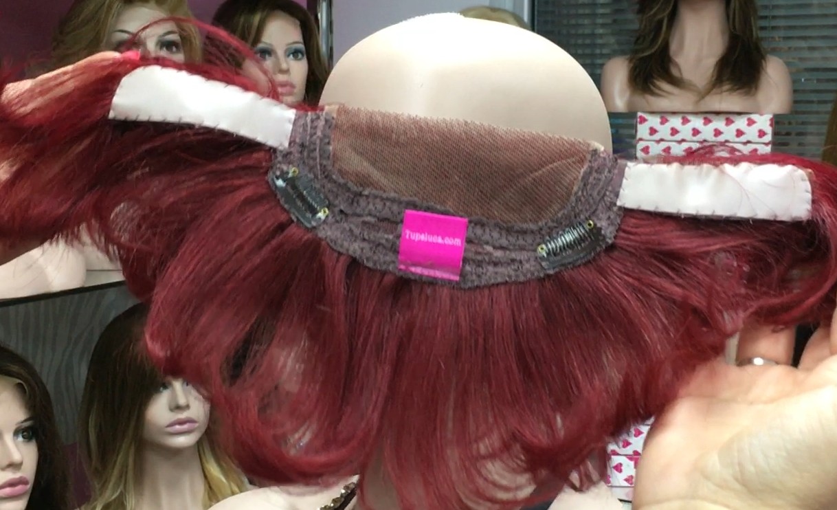 Voluminador natural MARGARITA color 118 frontal diadema medio tul