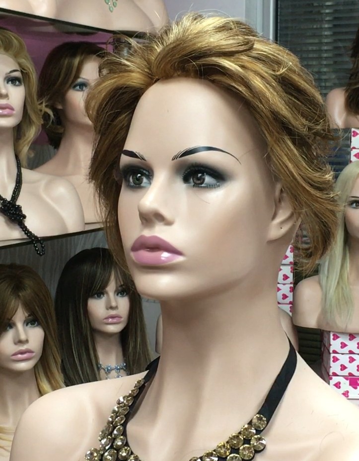 Voluminador natural MARGARITA color 5h27 frontal diadema medio tul