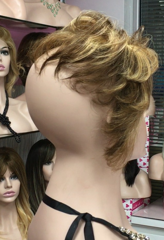 Voluminador natural MARGARITA color 5h27 frontal diadema medio tul