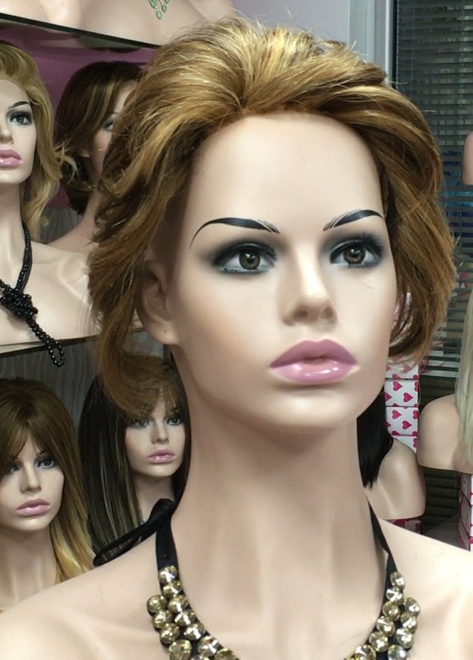 Voluminador natural MARGARITA color 5h27 frontal diadema medio tul