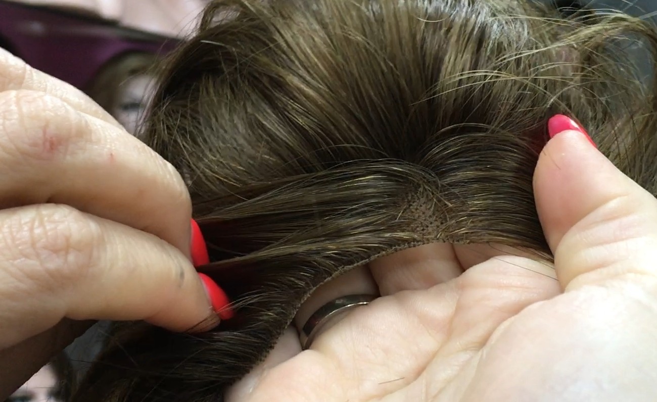 Voluminador natural MARGARITA color 7 frontal diadema medio tul