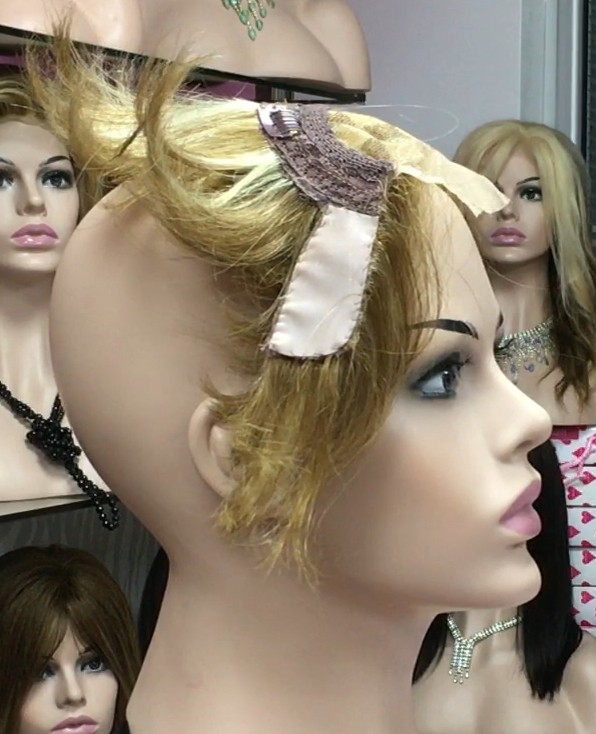 Voluminador natural MARGARITA color 8h613 frontal diadema medio tul