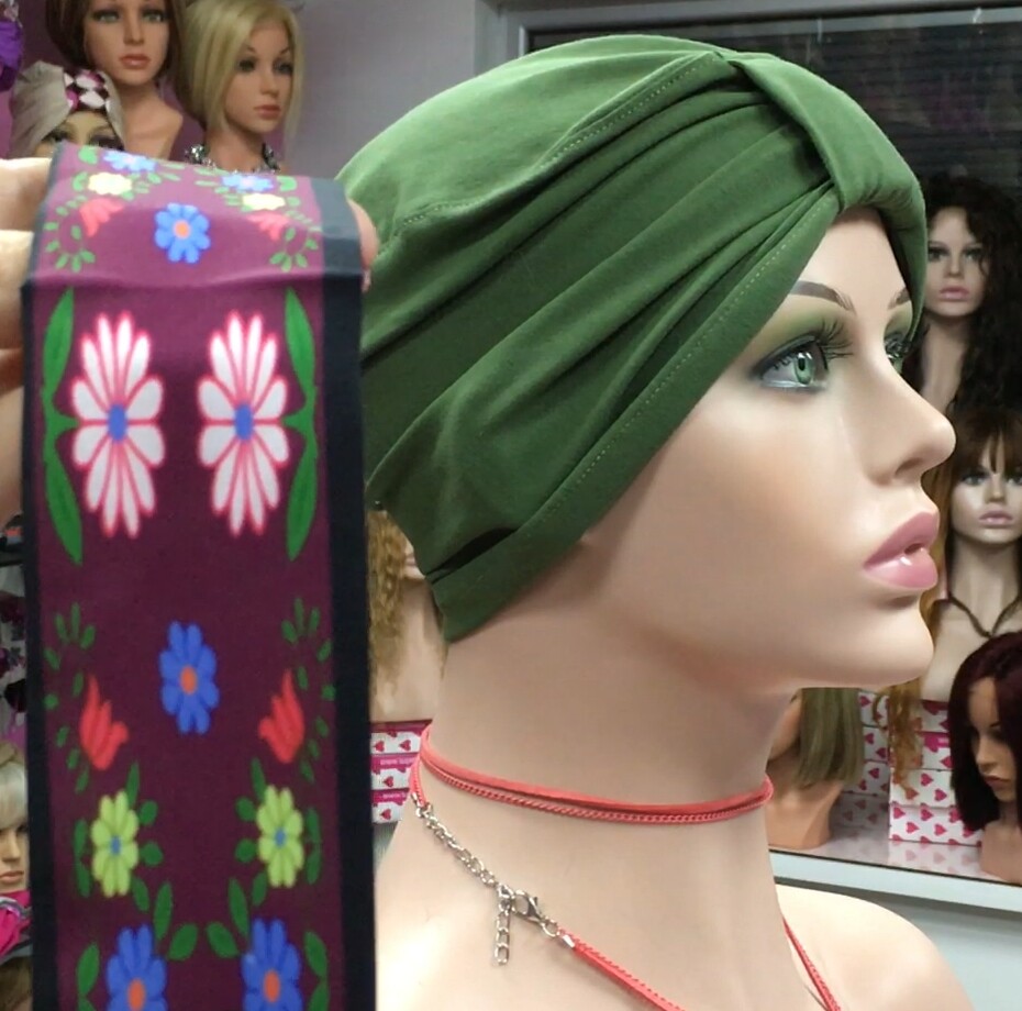 TURBANTE cinta de algodón BIO Gots Ref D12.23