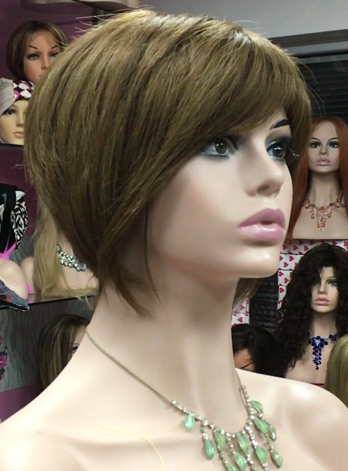 Peluca natural ISABELLA color 6 conf maquina