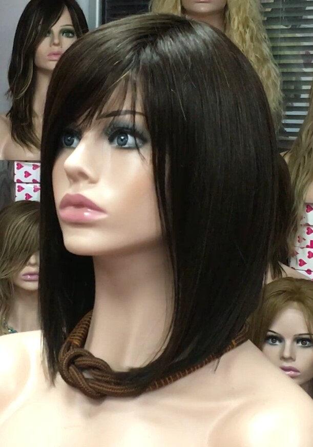 Peluca natural MELANIA confeccin maquina color 2