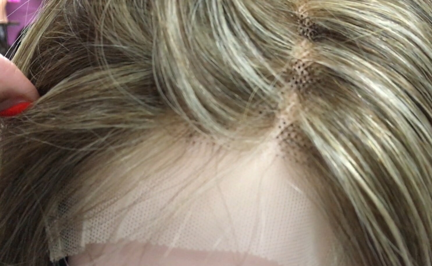 Peluca natural Minauti color 4H18  CON TOP TUL
