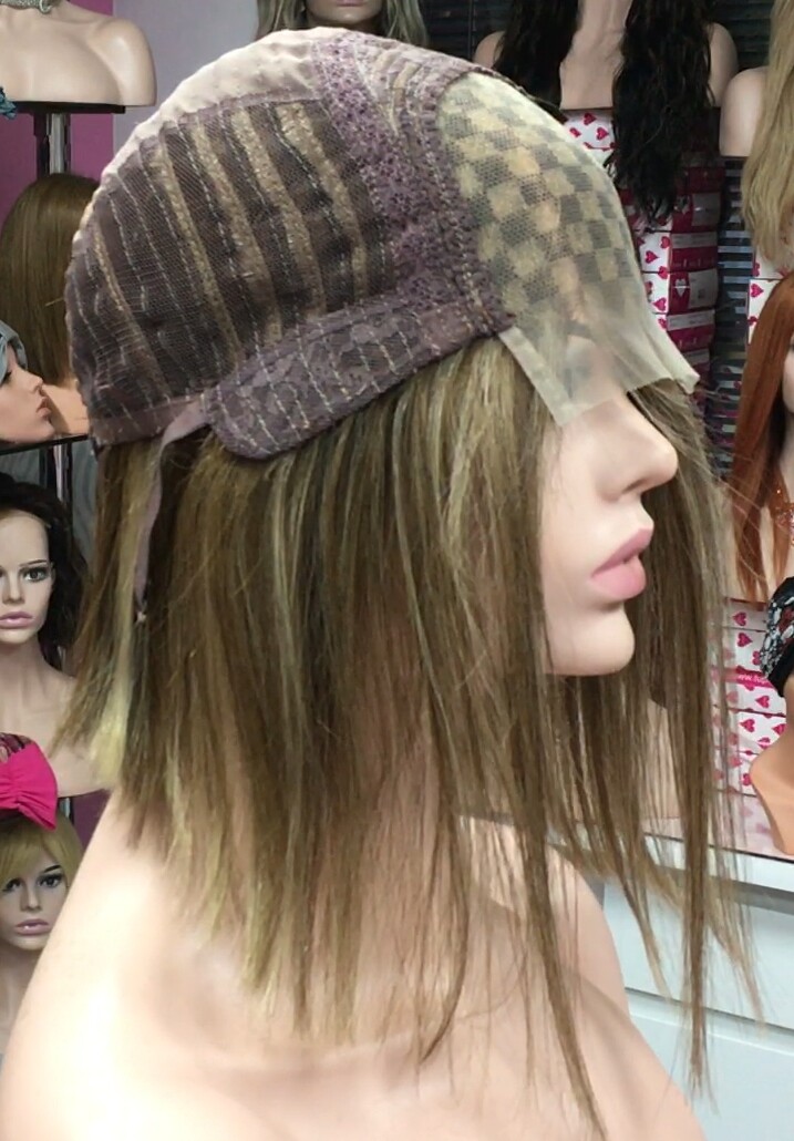 Peluca natural Minauti color 4H18  CON TOP TUL
