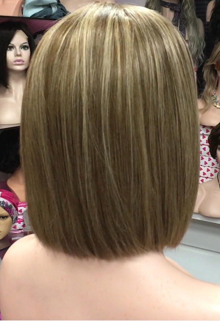 Peluca natural Minauti color 4H18  CON TOP TUL