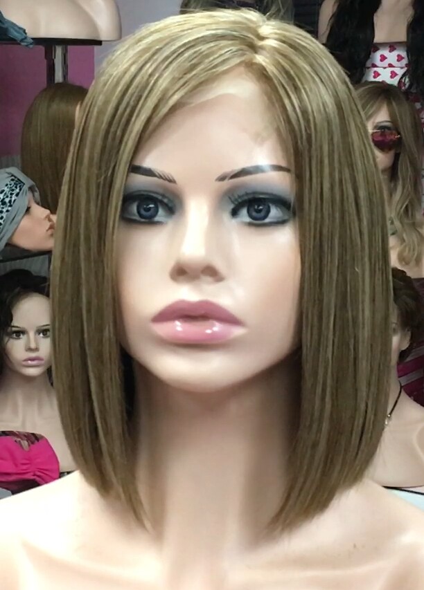 Peluca natural Minauti color 4H18  CON TOP TUL