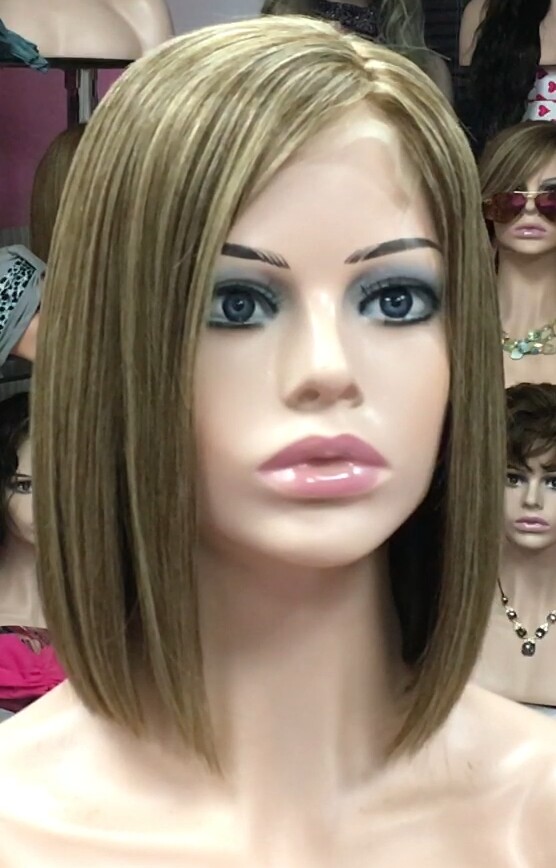 Peluca natural Minauti color 4H18  CON TOP TUL