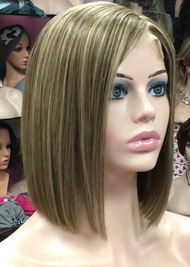 Peluca natural Minauti color 4H18  CON TOP TUL