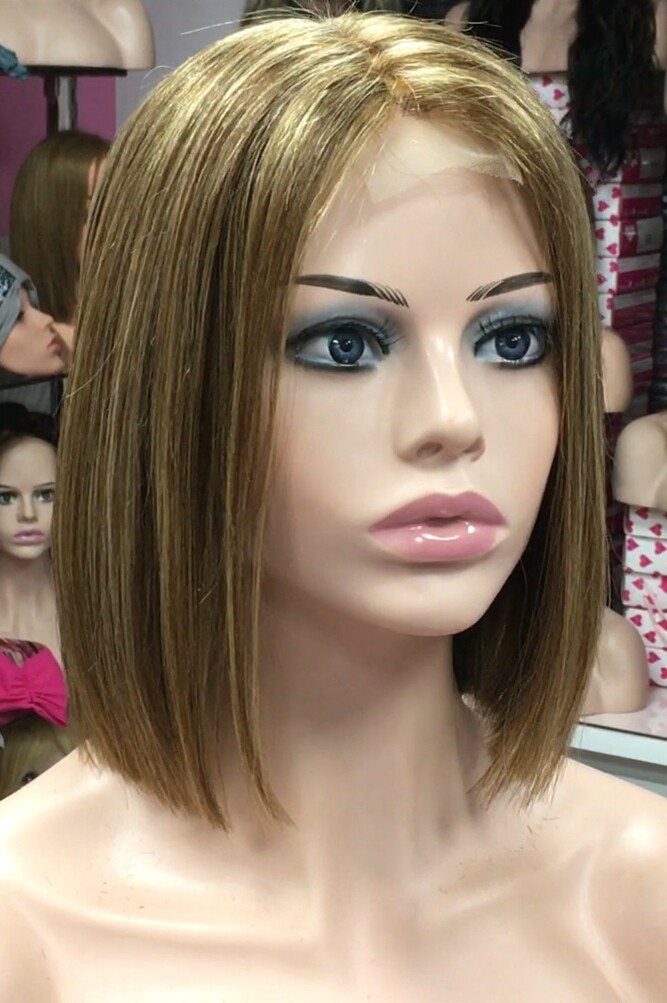 Peluca natural MINAUTI color 5H27 RAYA TUL transparente efecto piel
