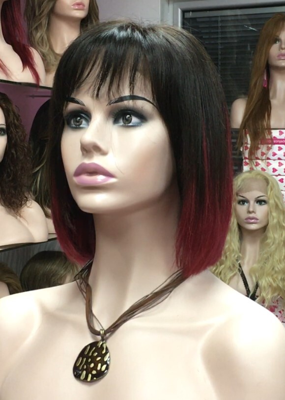 Peluca natural CLEO color 39R1b TOP DE TUL ENTERO TRANSPARENTE