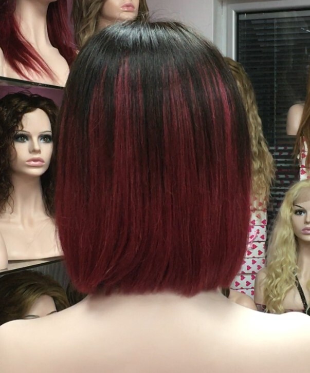 Peluca natural CLEO color 39R1b TOP DE TUL ENTERO TRANSPARENTE