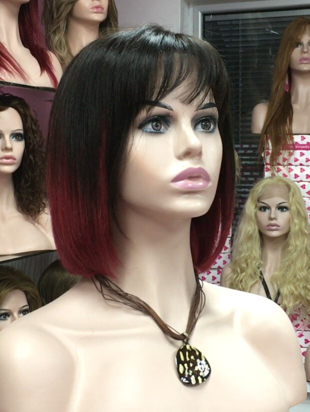 Peluca natural CLEO color 39R1b TOP DE TUL ENTERO TRANSPARENTE