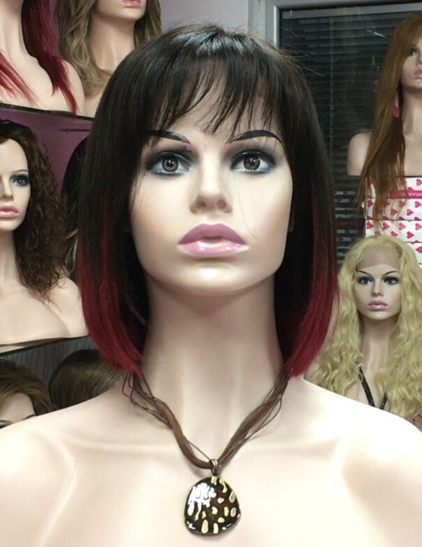 Peluca natural CLEO color 39R1b TOP DE TUL ENTERO TRANSPARENTE